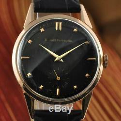 Classic Signed Girard Perregaux 18k Solid Gold Manual Wind Vintage Gents Watch