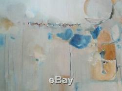 Connors Painting Abstract Non Objective Modernism Vintage Expressionism Large