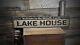 Custom Family Lake House Sign Rustic Hand Made Vintage Wooden