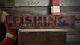Custom Lake House Fishing Arrow Sign -rustic Hand Made Vintage Wooden