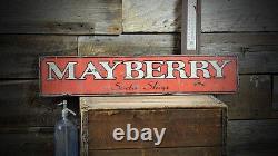 Custom Soda Shop Sign Distressed Rustic Hand Made Vintage Wood