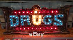 Custom Vintage Marquee lights art DRUGS emmettsauction The Parker Palm Springs