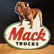 Die-cut Vintage Style''mack Truck'' 11x11 Inch Porcelain Sign