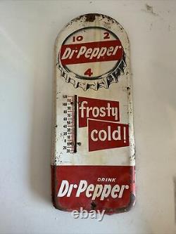Dr. Pepper Frosty Cold & Thermometer metal sign 16x6