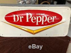 Dr. Pepper Vintage Tin Sign Original 1950s