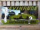 Evinrude Porcelain Sign 24 Advertising Vintage Outboard Motors Usa Fishing