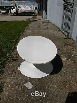 Early Vintage Knoll Saarinen Iron Coffee Table With Laminate Top Signed