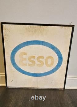 Esso sign vintage metal