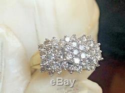 Estate Vintage 10k Gold Natural Diamond Ring Wedding Anniversary Signed Jwbr Kay