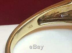 Estate Vintage 10k Gold Natural Diamond Ring Wedding Anniversary Signed Jwbr Kay