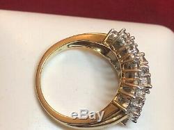 Estate Vintage 10k Gold Natural Diamond Ring Wedding Anniversary Signed Jwbr Kay