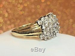 Estate Vintage 10k Gold Natural Diamond Ring Wedding Anniversary Signed Jwbr Kay