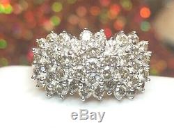 Estate Vintage 10k Gold Natural Diamond Ring Wedding Anniversary Signed Jwbr Kay
