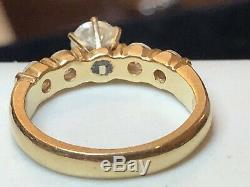 Estate Vintage 14k Gold Diamond Ring Engagement Wedding Appraisal Signed Nt