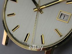 Excellent 4x Signed Vintage GIRARD PERREGAUX Gyromatic Watch 10K Gold Filled