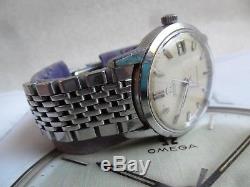 FULLY SIGNED Vintage 1959 S/S Men's Omega Seamaster Automatic Watch with Bracelet