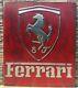 Ferrari Garage Vintage Metal Sign (handmade)