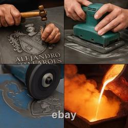 Ferrari Vintage-Style Cast Metal Wall Sign Handmade Garage Decor 24x20