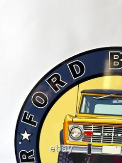 Ford Bronco Sign BRONCO SERVICE & REPAIR AUTO SIGN VINTAGE- 19.7 (50cm)