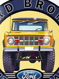 Ford Bronco Sign BRONCO SERVICE & REPAIR AUTO SIGN VINTAGE- 19.7 (50cm)