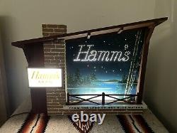 G40 Large MINT VINTAGE HAMM'S BEER STARRY NIGHT MOTION SIGN MID CENTURY 22 Long