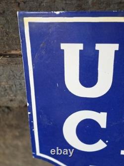 Giant Vintage 1950's Chevrolet Double-sided Porcelain Sign 30 X 20