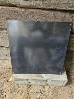 Giant Vintage World Record Creek Chub Bait Caster Porcelain Sign 20 X 20