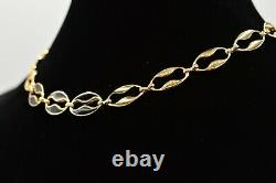 Givenchy Signed Vintage Collar Necklace Black Gold Tone Chain G Logo Runway BinN