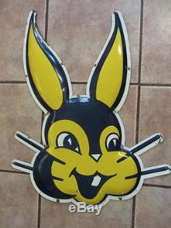 HUGE 1963 Vintage Bunny Bread Sign Stout Antique Extremely RARE Bakery 9504