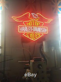 Harley Davidson Dealership Neon Sign Vintage Harley Neon Sign Will Ship