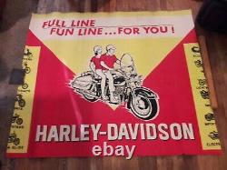 Harley Davidson vintage (very rare) Advertising poster