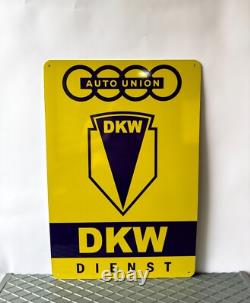 High Qulity Vintage DKW Auto Union Service Heavy Metal SignXXL 24x16(60x40 cm)