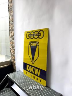 High Qulity Vintage DKW Auto Union Service Heavy Metal SignXXL 24x16(60x40 cm)