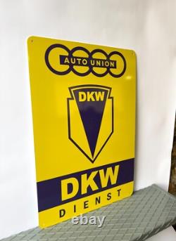 High Qulity Vintage DKW Auto Union Service Heavy Metal SignXXL 24x16(60x40 cm)