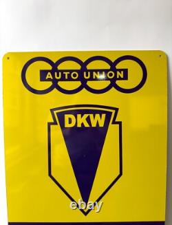 High Qulity Vintage DKW Auto Union Service Heavy Metal SignXXL 24x16(60x40 cm)