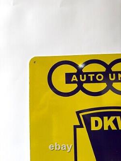 High Qulity Vintage DKW Auto Union Service Heavy Metal SignXXL 24x16(60x40 cm)
