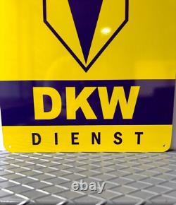 High Qulity Vintage DKW Auto Union Service Heavy Metal SignXXL 24x16(60x40 cm)