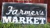 How To Diy Distressed Farmers Market Sign Pinterest Inspired