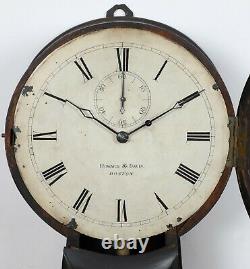 Howard & Davis No. 1 Regulator Banjo Clock C. 1860 Signed Dial/MVT Numbered Case