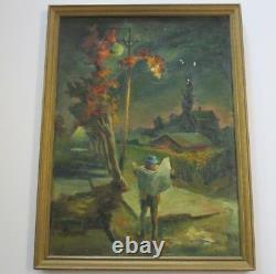 Howe American Regionalism Wpa Style Ashcan Ny Estate Modernism Vintage 1940's