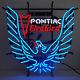 Huge Neon Sign Gm Vintage Dealership Firebird Trans Am Screaming Chicken Lamp