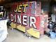 Huge Vintage Original 1950's Jet Diner Neon Sign, Marcy Ny, Oneida Co. 10ft