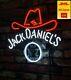 Jack Daniel's Neon Sign Light Man Cave Vintage Decor Real Glass Custom17''x14'