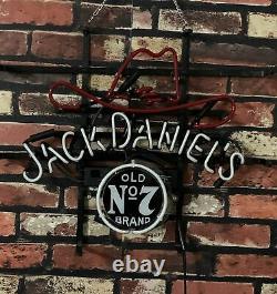 Jack Daniel's Neon Sign Light Man Cave Vintage Decor Real Glass Custom17''x14'