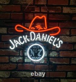 Jack Daniel's Neonlicht Vintage Dekor Wand Kunstwerk 42x34cm Neon Signs