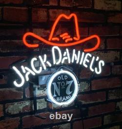 Jack Daniel's Neonlicht Vintage Dekor Wand Kunstwerk 42x34cm Neon Signs