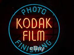 KODAK FILM ADVERTISING NEON LIGHTED SIGN vintage