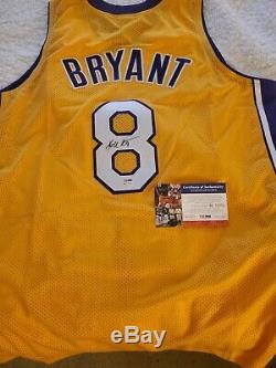 Kobe Bryant Rookie Vintage Signed Jersey Psa Coa Lakers Basketball Autograph