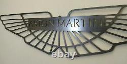 LARGE Aston Martin Car Logo Metal Sign Hand Finished Vintage Car Wall Art