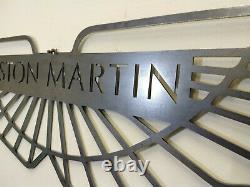 LARGE Aston Martin Car Logo Metal Sign Hand Finished Vintage Car Wall Art